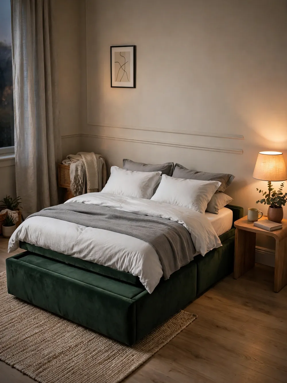 Bar-free platform sleeper sofa bed open showing flat supportive deck